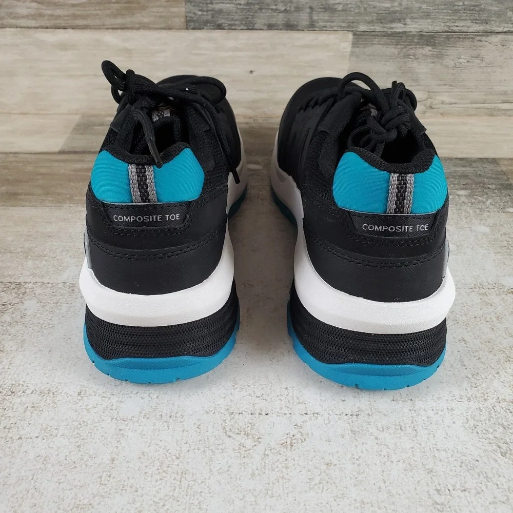 Caterpillar Streamline 2.0 Womens Work Shoes Sz 9.5 Black Teal Composite Toe